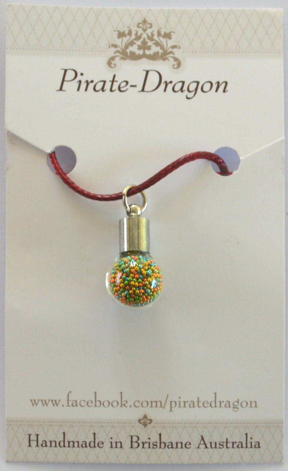 Glass Globe Pendant - choose your own colour/s