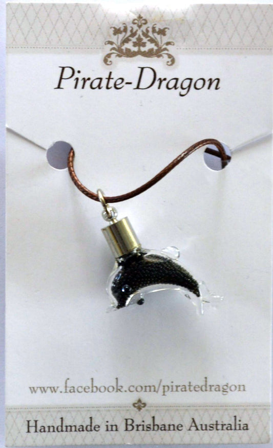 Glass Dolphin Pendant - choose your own colour/s