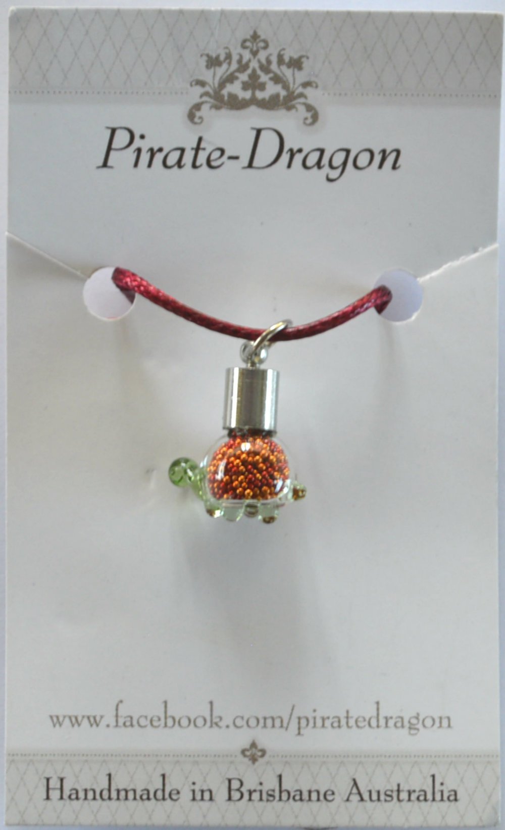 Glass Turtle Pendant - choose your own colour/s