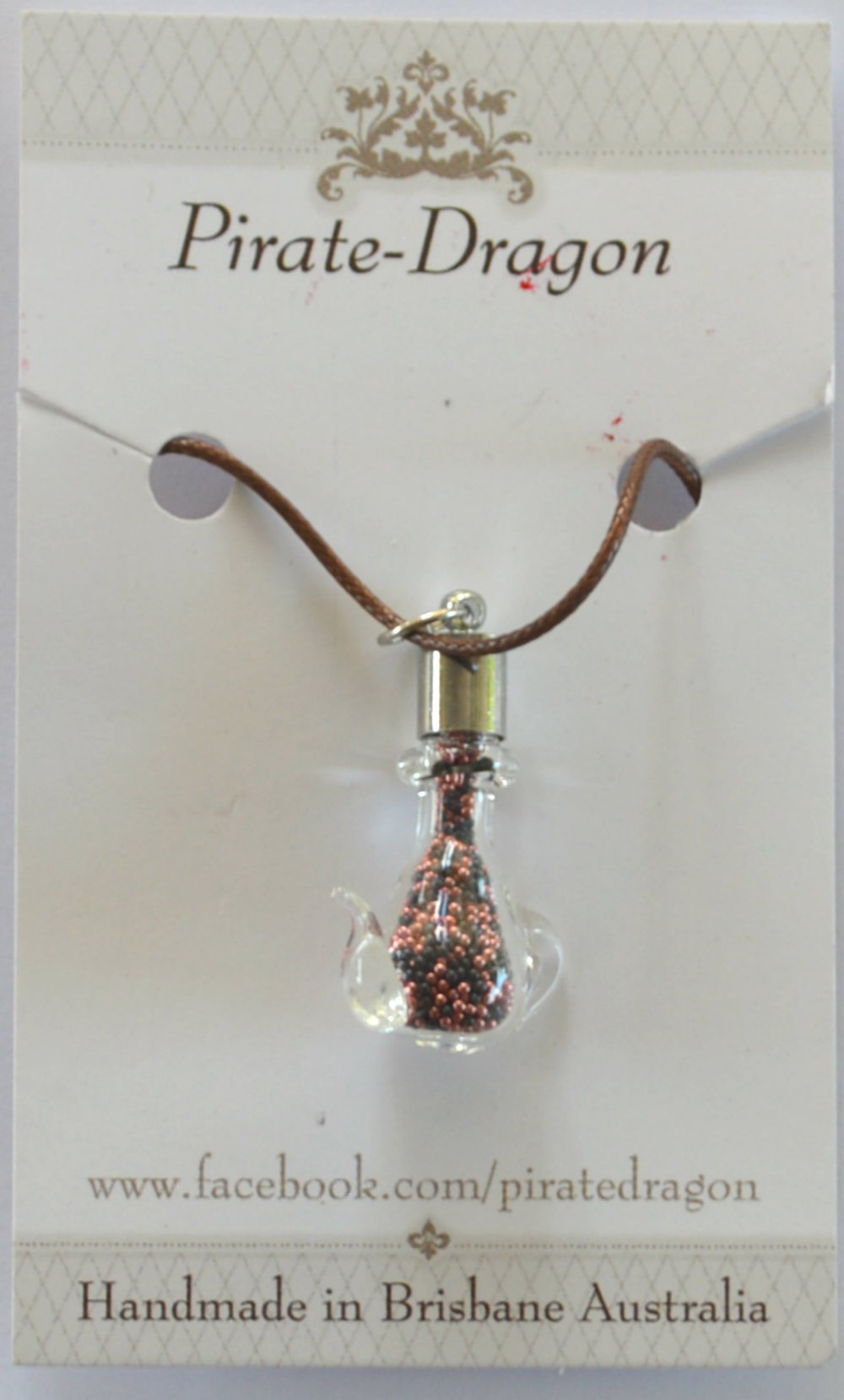 Glass Teapot Pendant - choose your own colour/s