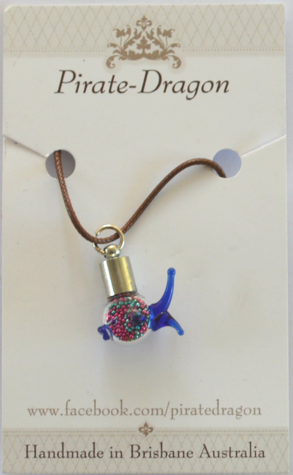 Glass Fish Pendant - colour variations available