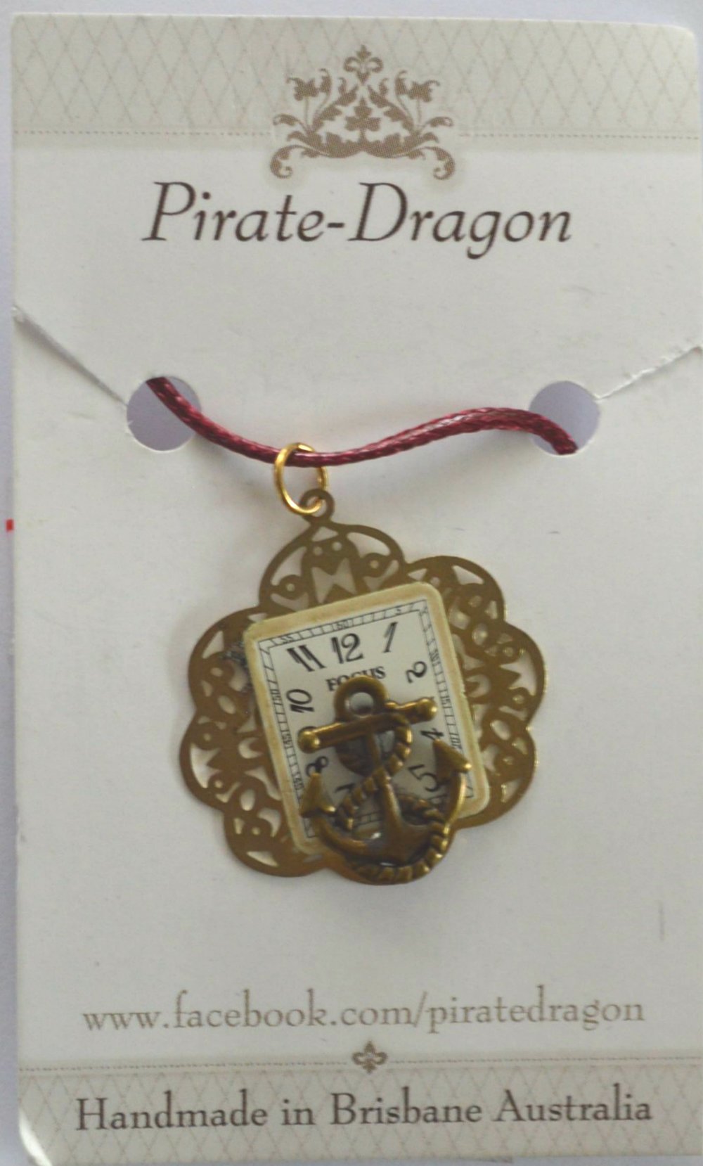 Steampunk Anchor Pendant (PN0093)