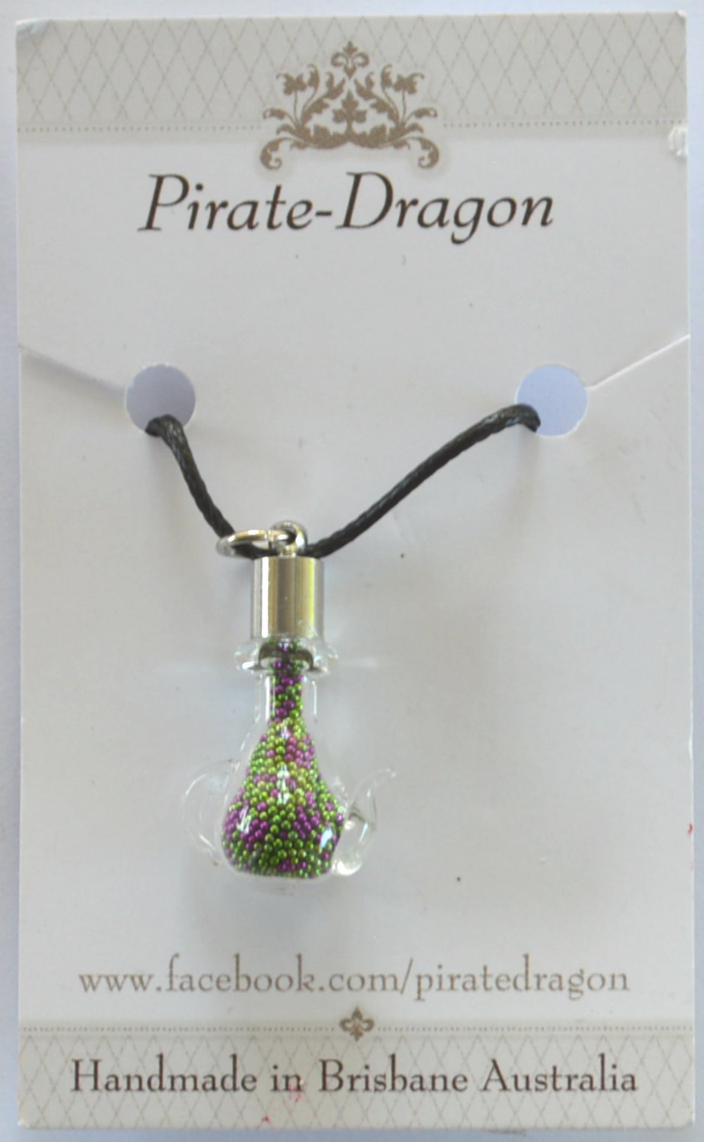 Glass Teapot Pendant - choose your own colour/s