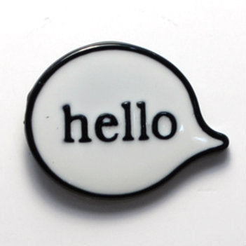 Hello Enamel Pin (BR151)