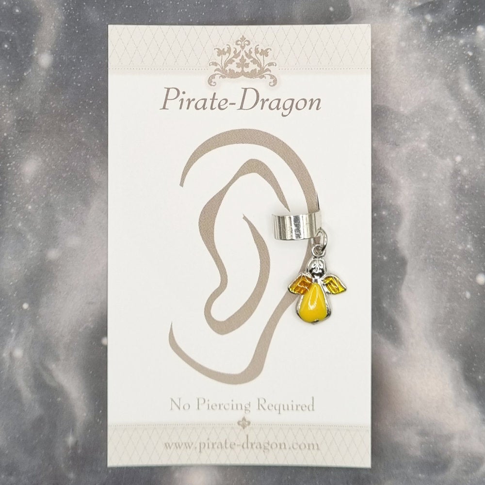 Yellow Angel Non-Pierced Ear Cuff (EC2526)
