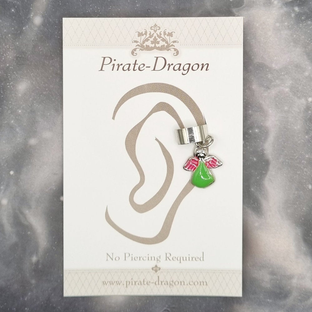 Green Pear Non-Pierced Ear Cuff (EC2527)