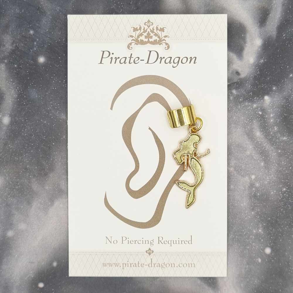 Green Mermaid - Non-Pierced Earcuff (EC4475)