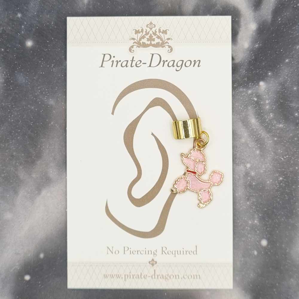 Pink Poodle - Non-Pierced Earcuff (EC4485)