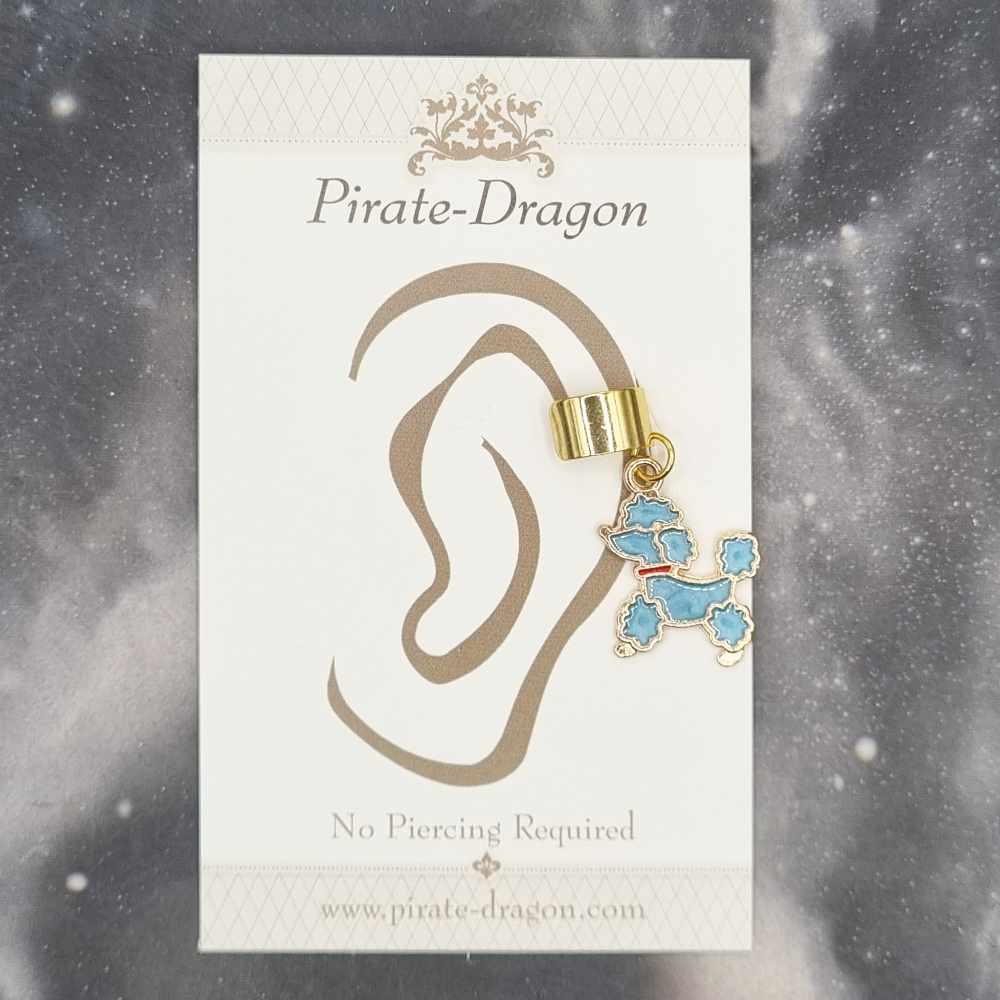 Blue Poodle - Non-Pierced Earcuff (EC4489)