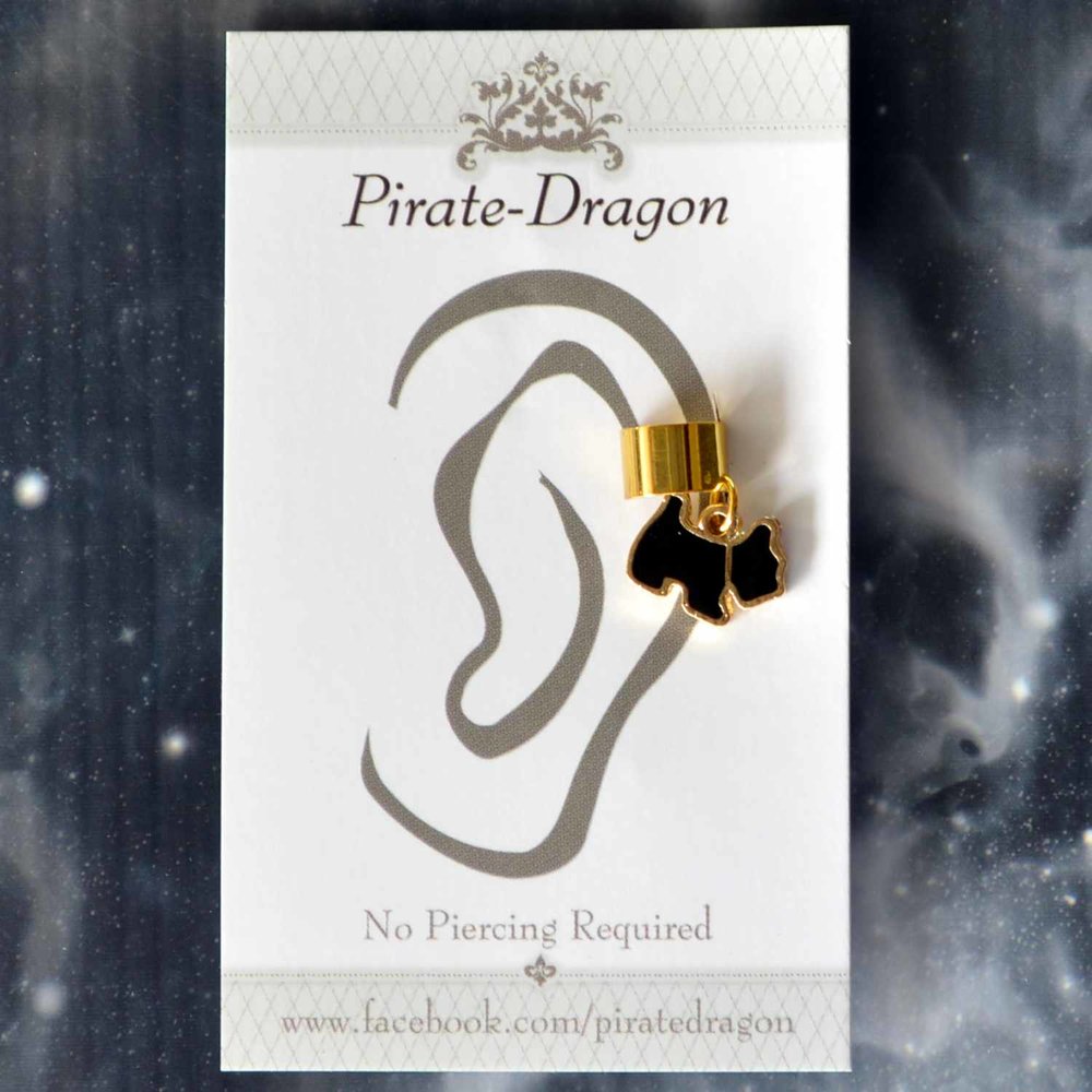 Black Dog Non-Pierced Ear Cuff (EC4610)