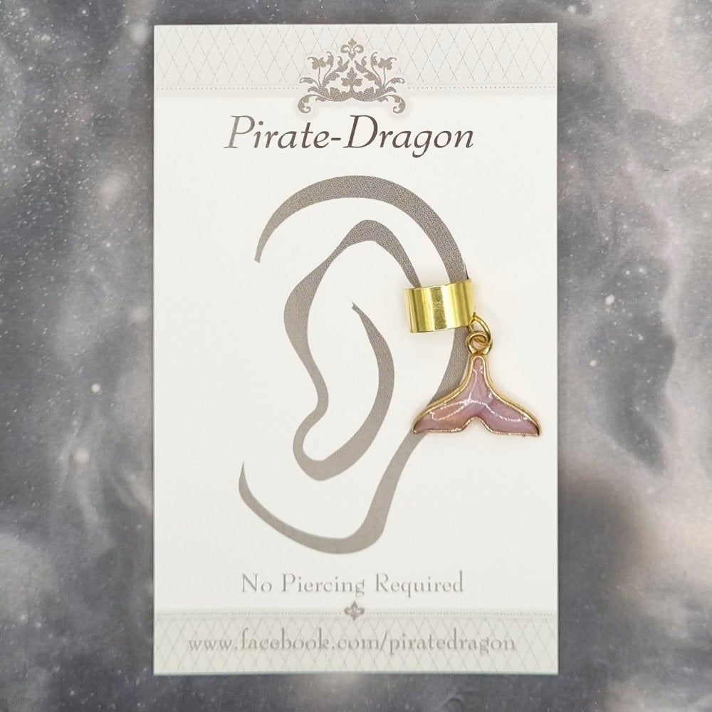 Purple Mermaid Tail Non-Pierced Ear Cuff (EC4627)