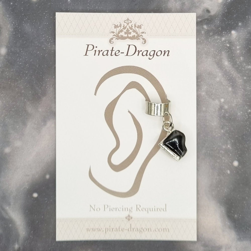 Black Piano Non-Pierced Ear Cuff (EC9527)