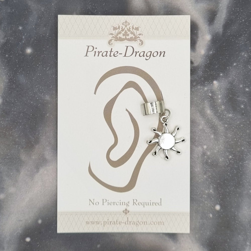 Silver Sun Non-Pierced Ear Cuff (EC9693)