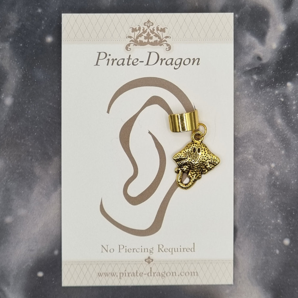 Gold Stingray Non-Pierced Ear Cuff (EC9765)