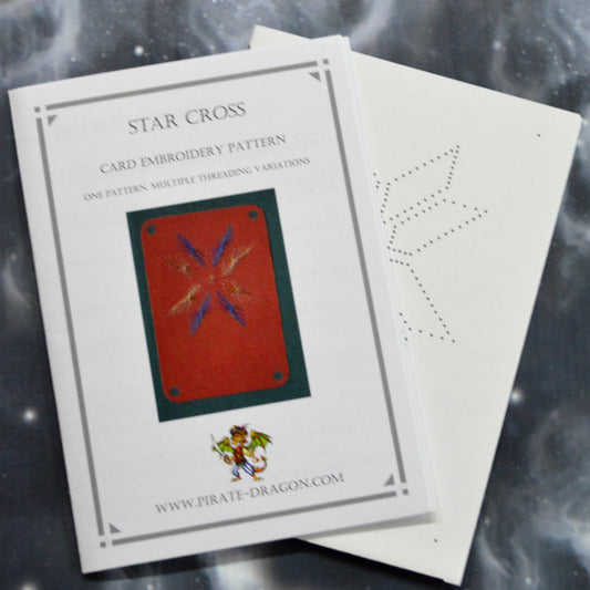 Star Cross - Gift Card Embroidery Pattern