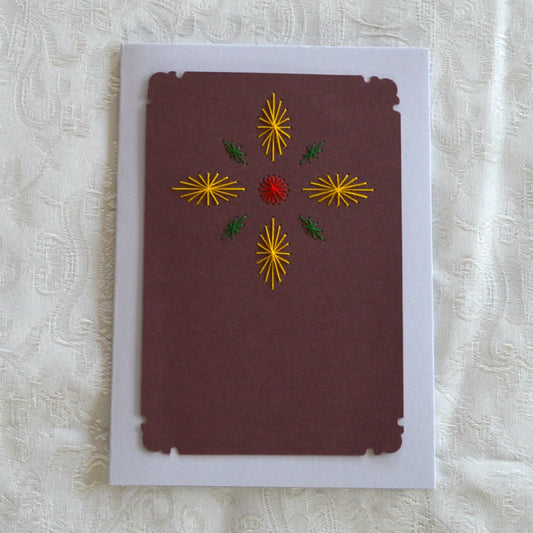 5. Card Embroidery - Finishing off your Stitched Work