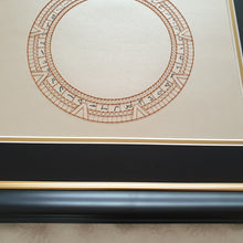 Load image into Gallery viewer, SG1 Stargate Inspired Card Embroidery Kit (Cream Card)