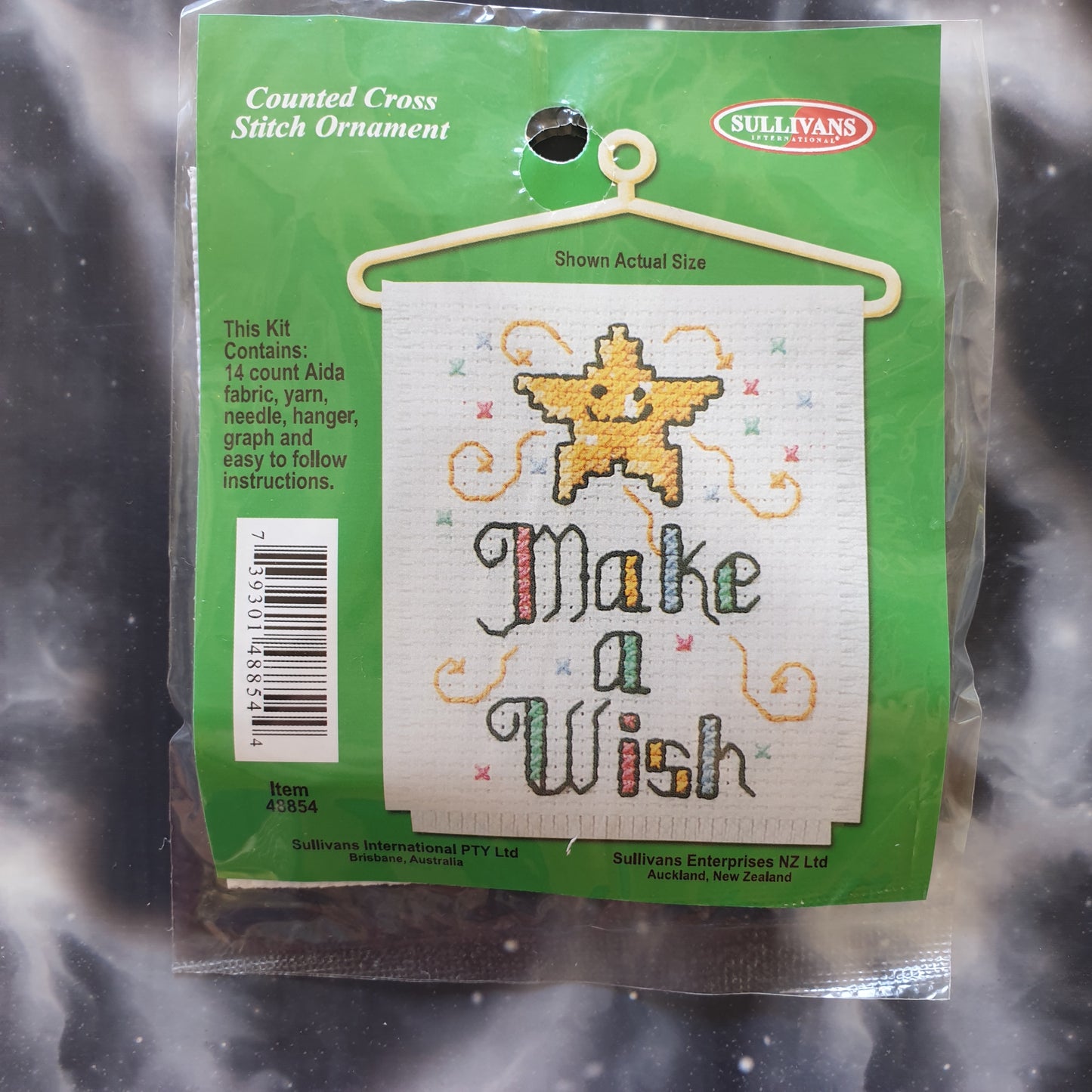 Make A Wish Star Counted Cross Stitch Ornament Kit