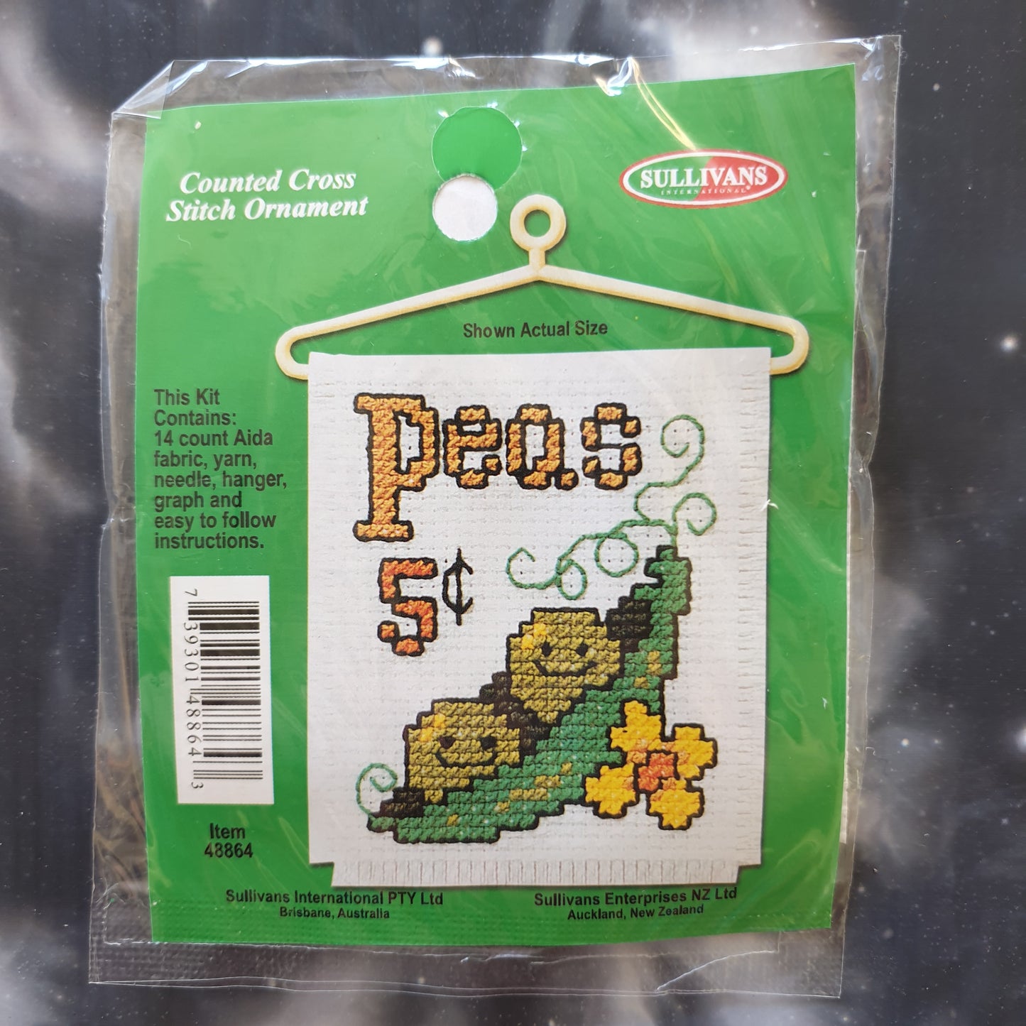 Peas 5c Counted Cross Stitch Ornament Kit