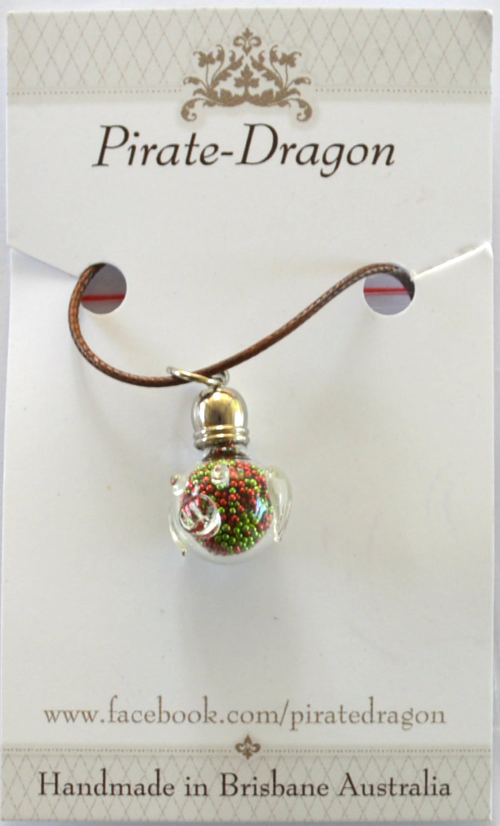Glass Pig Pendant - choose your own colour/s