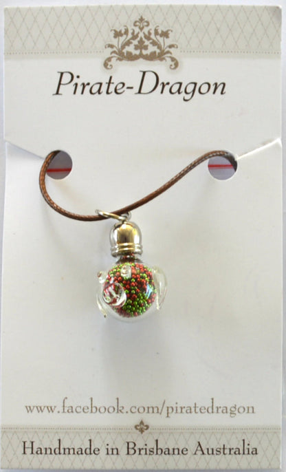 Glass Pig Pendant - choose your own colour/s