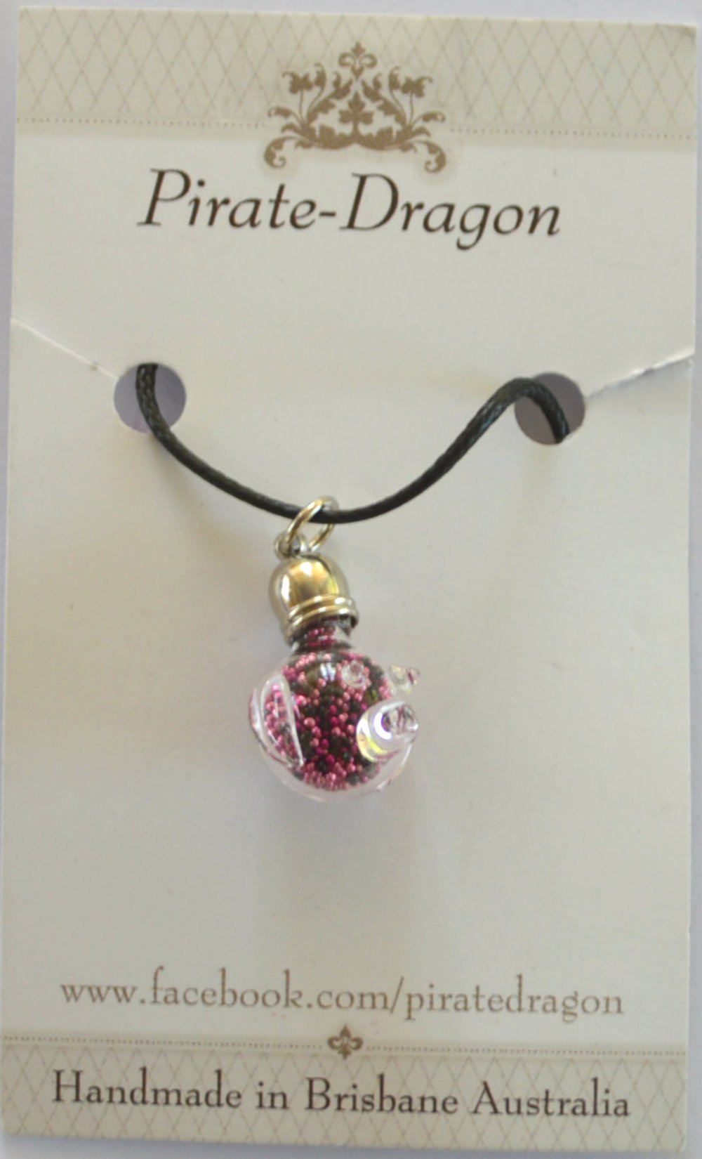 Glass Pig Pendant - choose your own colour/s
