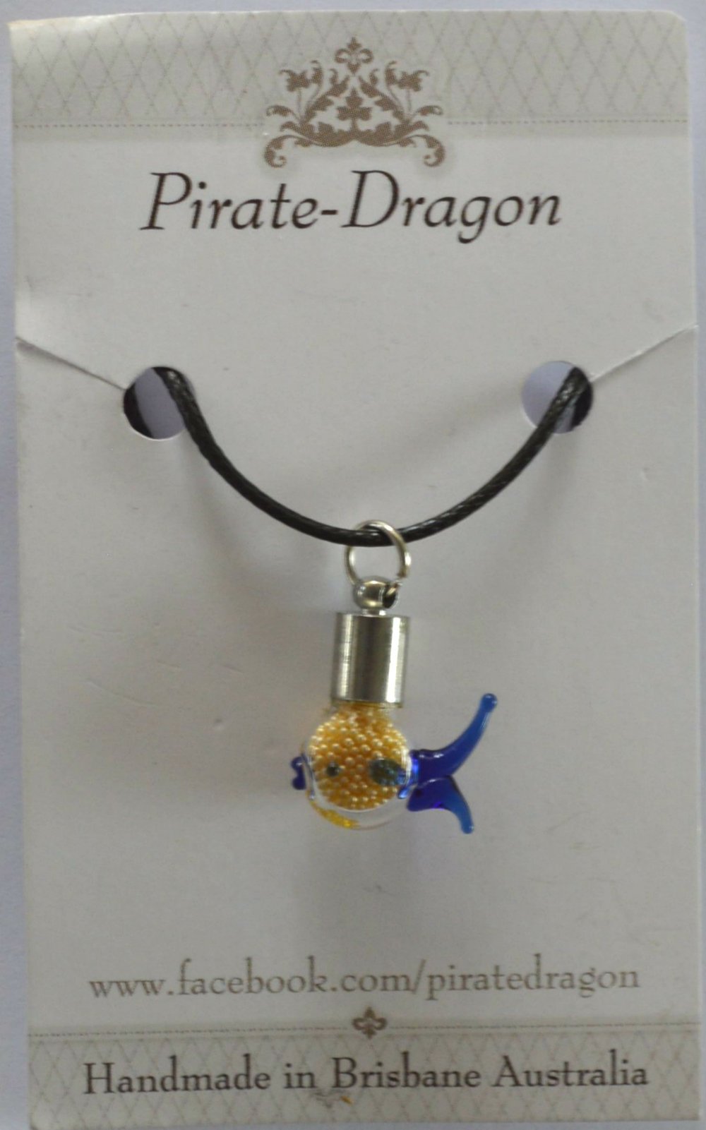 Glass Fish Pendant - colour variations available