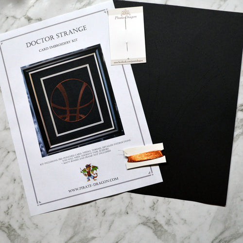 Dr Strange Inspired Card Embroidery Kit (Black Card)