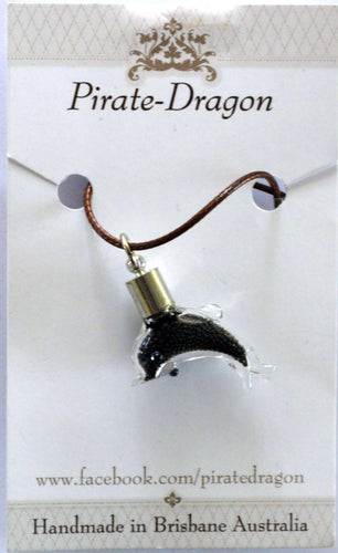 Glass Dolphin Pendant - choose your own colour/s