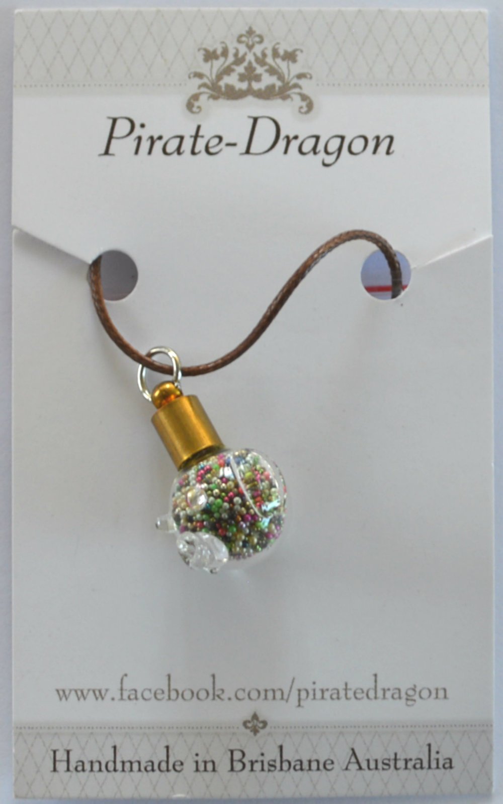 Glass Pig Pendant - choose your own colour/s