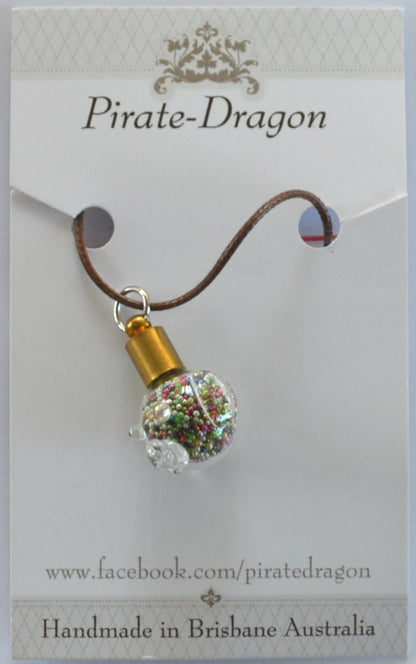 Glass Pig Pendant - choose your own colour/s