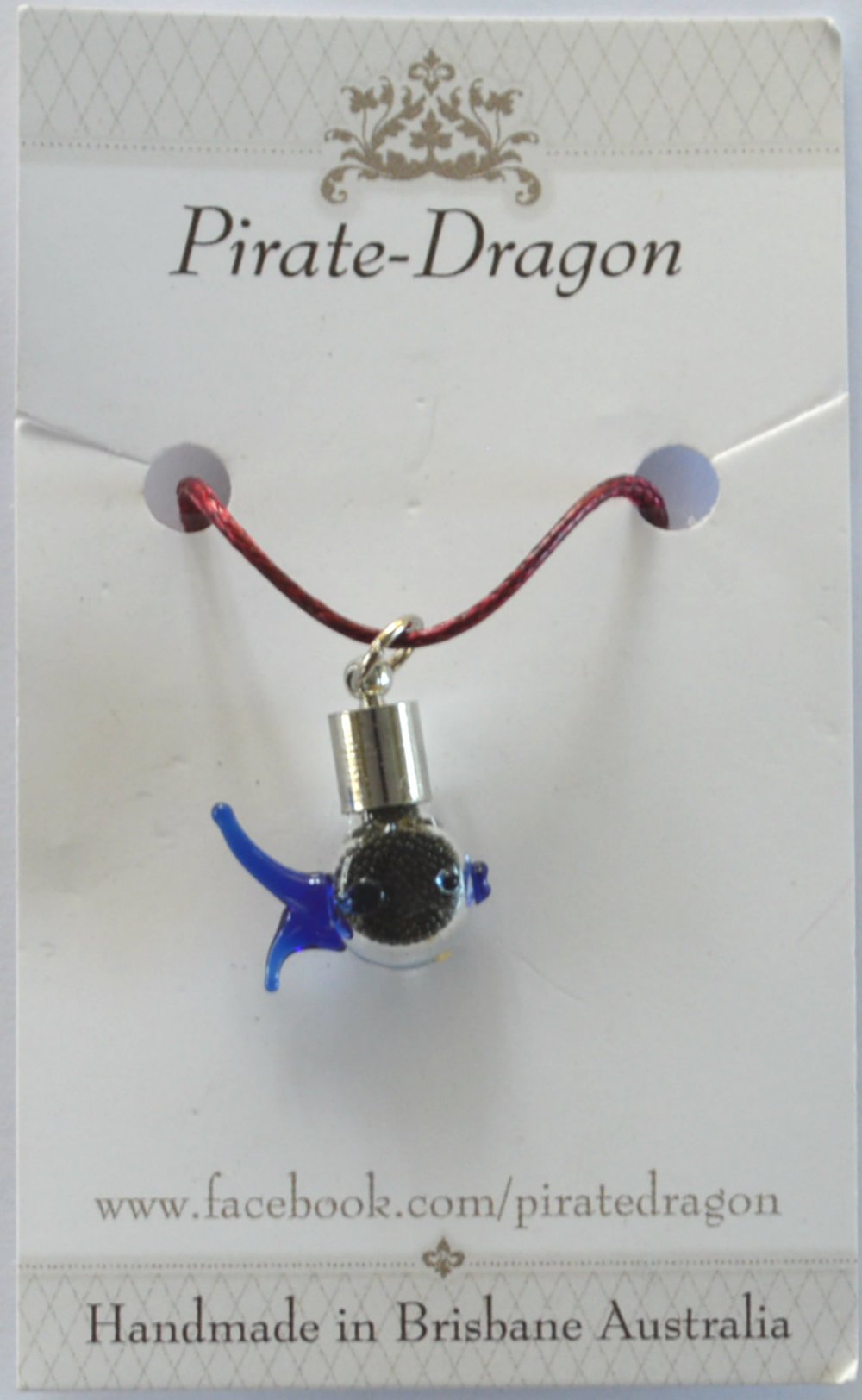 Glass Fish Pendant - colour variations available