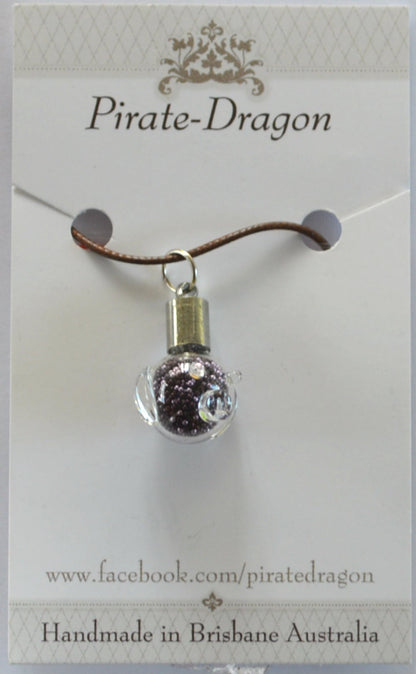 Glass Pig Pendant - choose your own colour/s