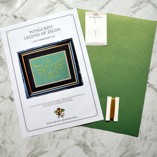 Legend of Zelda Inspired Embroidery Kit (Green Card)