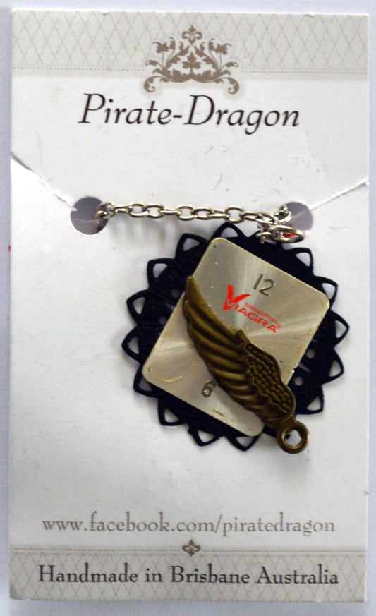 Steampunk Wing Pendant (PN0084)