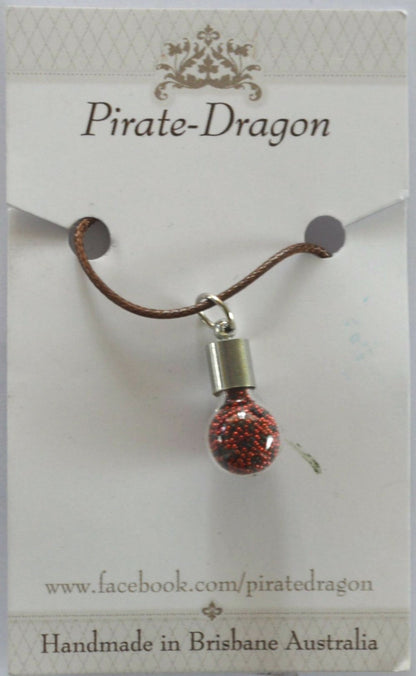 Glass Globe Pendant - choose your own colour/s