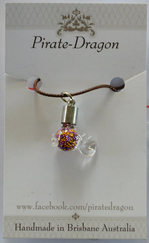 Glass Fish Pendant (Style 2) - choose your own colour/s