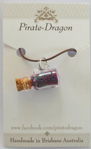 Glass Jug Pendant - colour variations available