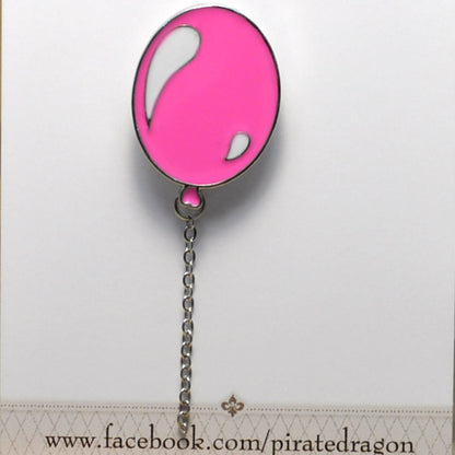 Pink Balloon Enamel Pin (BR022)