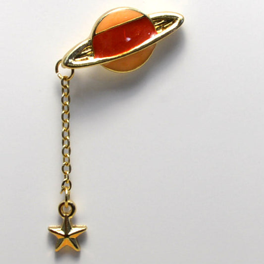 Planet & Star Enamel Pin (BR051)