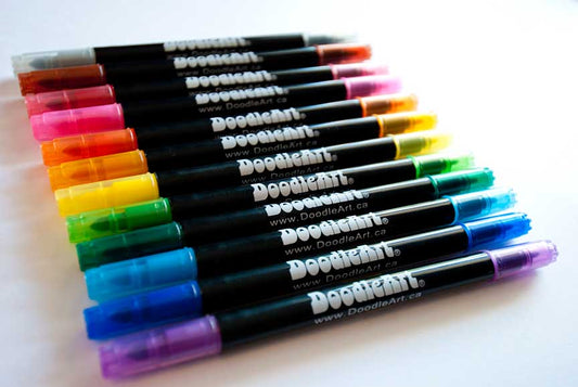 Doodle Art Dual-Tip Marker Set (12)