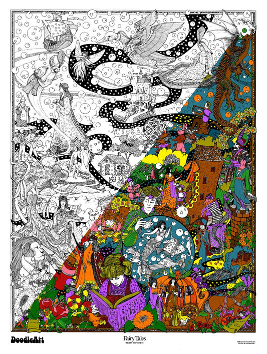 Fairy Tales Doodle Art POSTER ONLY (24 x 34 inch)