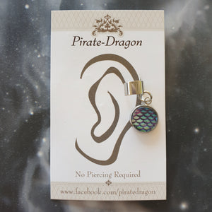 Dragon/Mermaid Scale - Blue/Purple - Non-Pierced Earcuff (EC2058)
