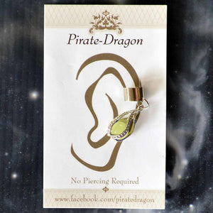 Silver Filigree Drop Non-Pierced Ear Cuff (EC2874)