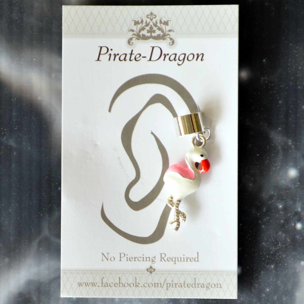 Flamingo Non-Pierced Ear Cuff (EC3583)