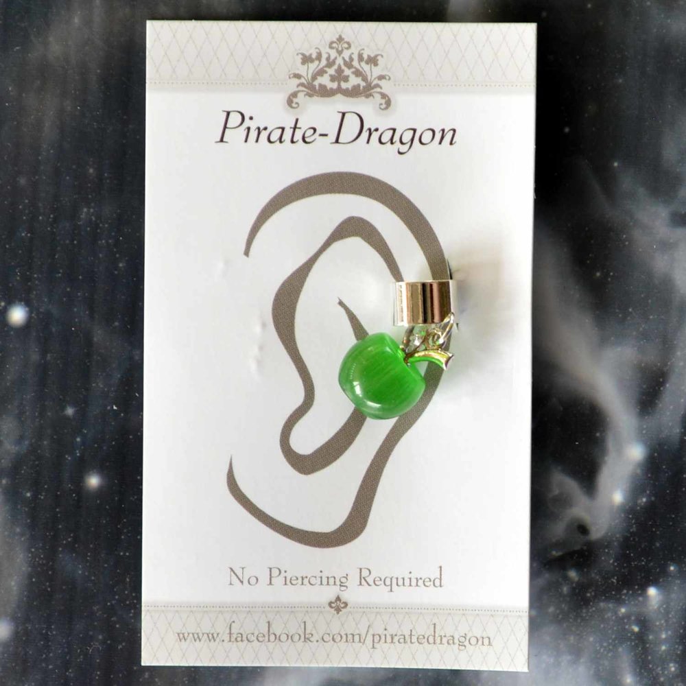 Green Apple Non-Pierced Ear Cuff (EC3592)
