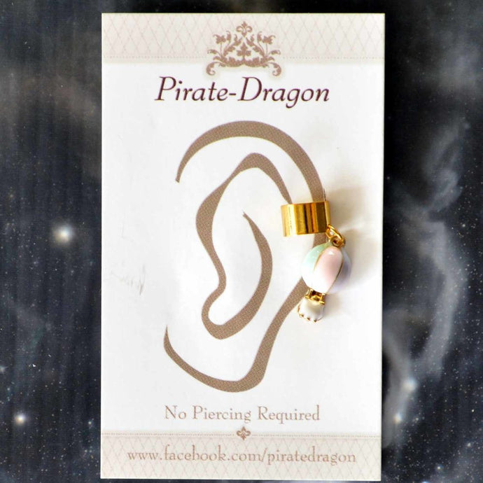 Pastel Hot Air Balloon Non-Pierced Ear Cuff (EC4091)