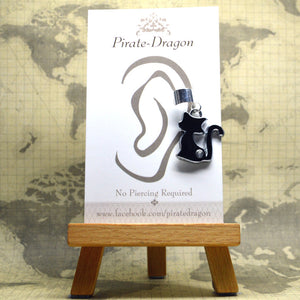 Non-Pierced Earcuff - Black Cat (EC4197)