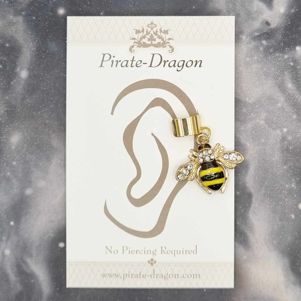 Bee - Non-Pierced Earcuff (EC4412B)