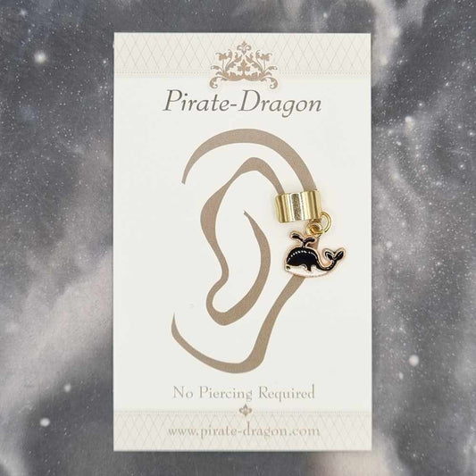 Black Whale - Non-Pierced Earcuff (EC4472)